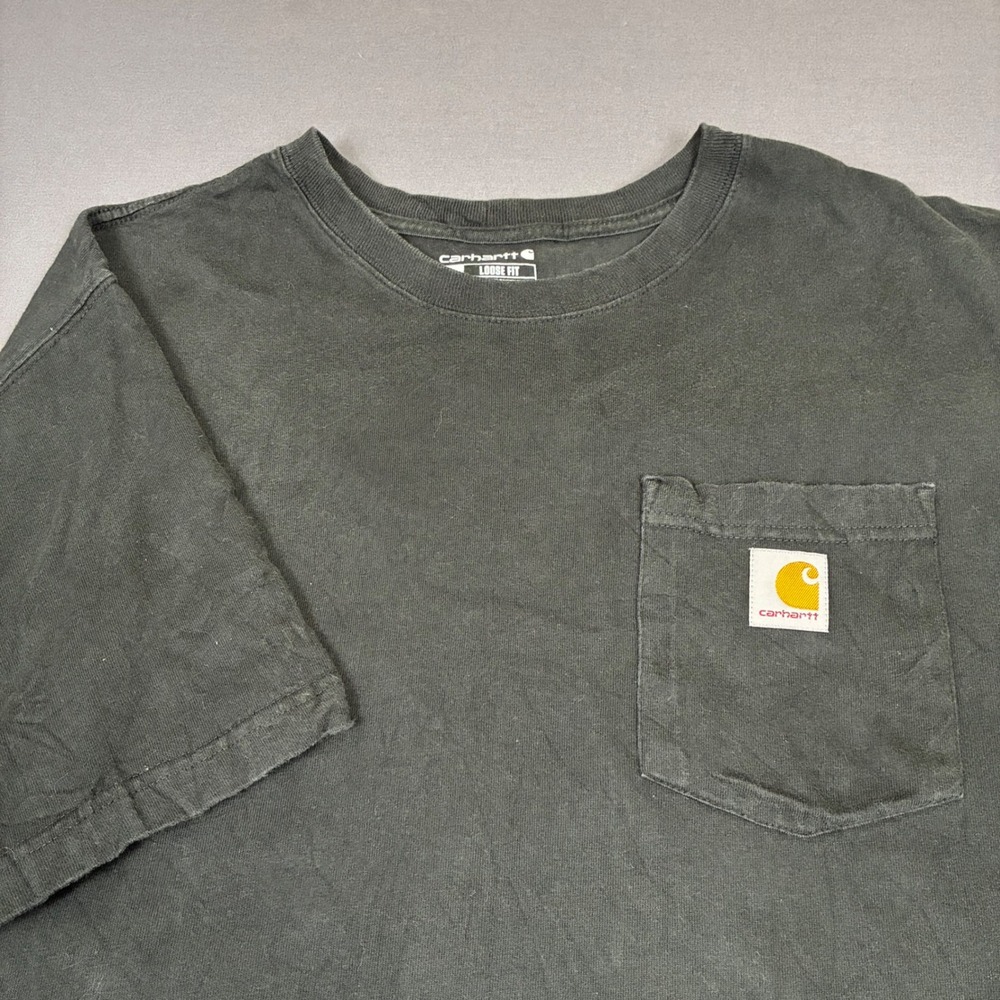 Carhartt Loose Fit Short Sleeve Pocket T-Shirt Men's Size Medium Dark Gray
